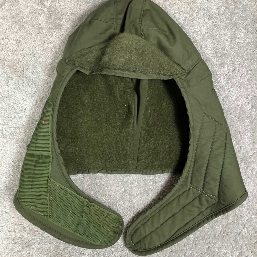 Rachman Mfg Co Cold Weather Helmet Liner Cap Mens 7 1/2 Green Insulating Vintage